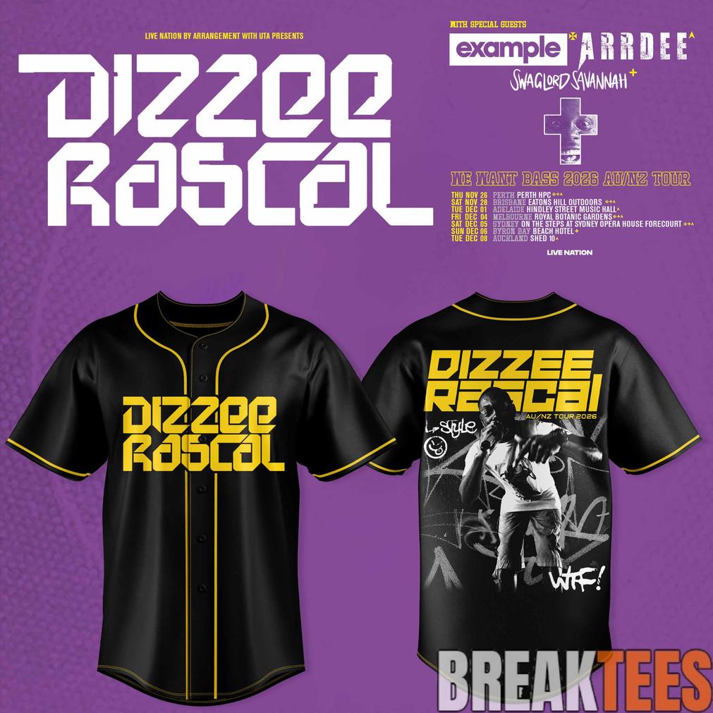 Dizzee Rascal – We Want Bass Baseball Jersey