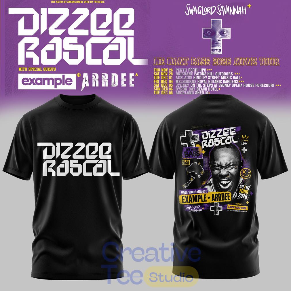 Dizzee Rascal – We Want Bass Tour Shirt