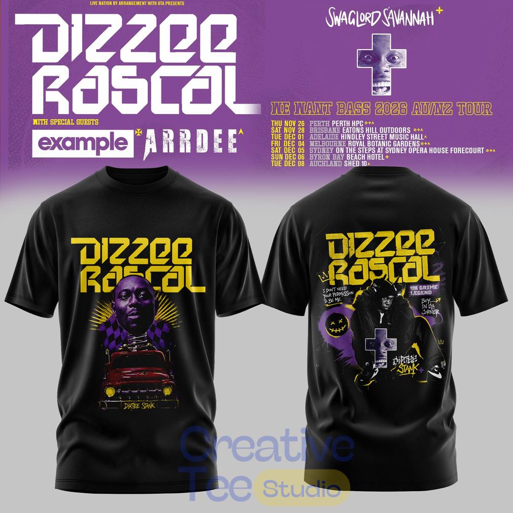Dizzee Rascal – We Want Bass Tour Shirt