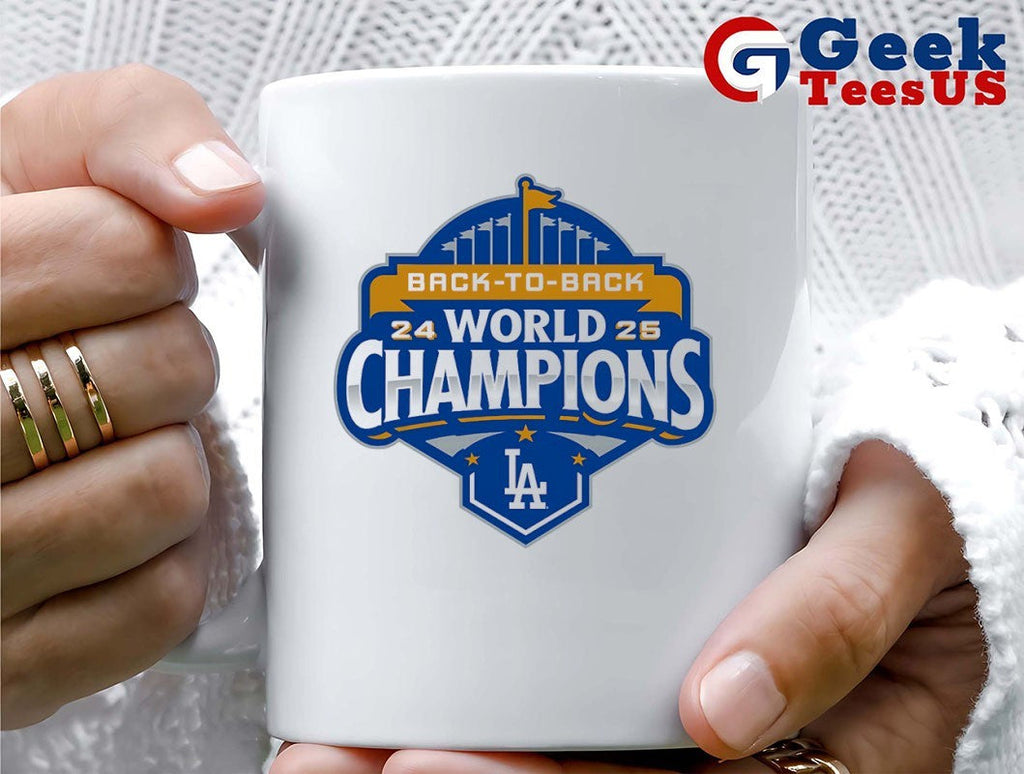 Dodgers back to back World Champions 2025 logo shirt