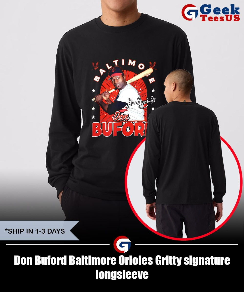 Don Buford Baltimore Orioles Gritty signature shirt