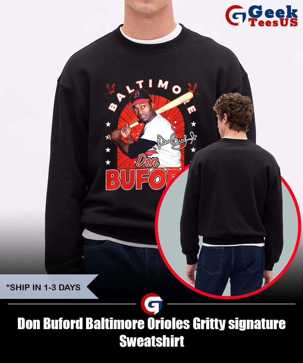 Don Buford Baltimore Orioles Gritty signature shirt