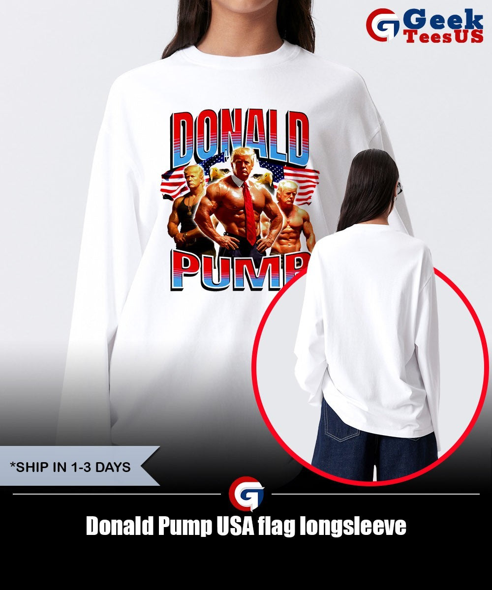 Donald Pump USA flag shirt