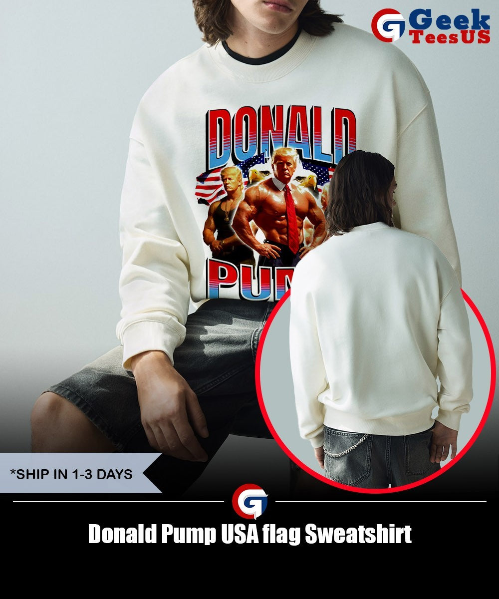 Donald Pump USA flag shirt