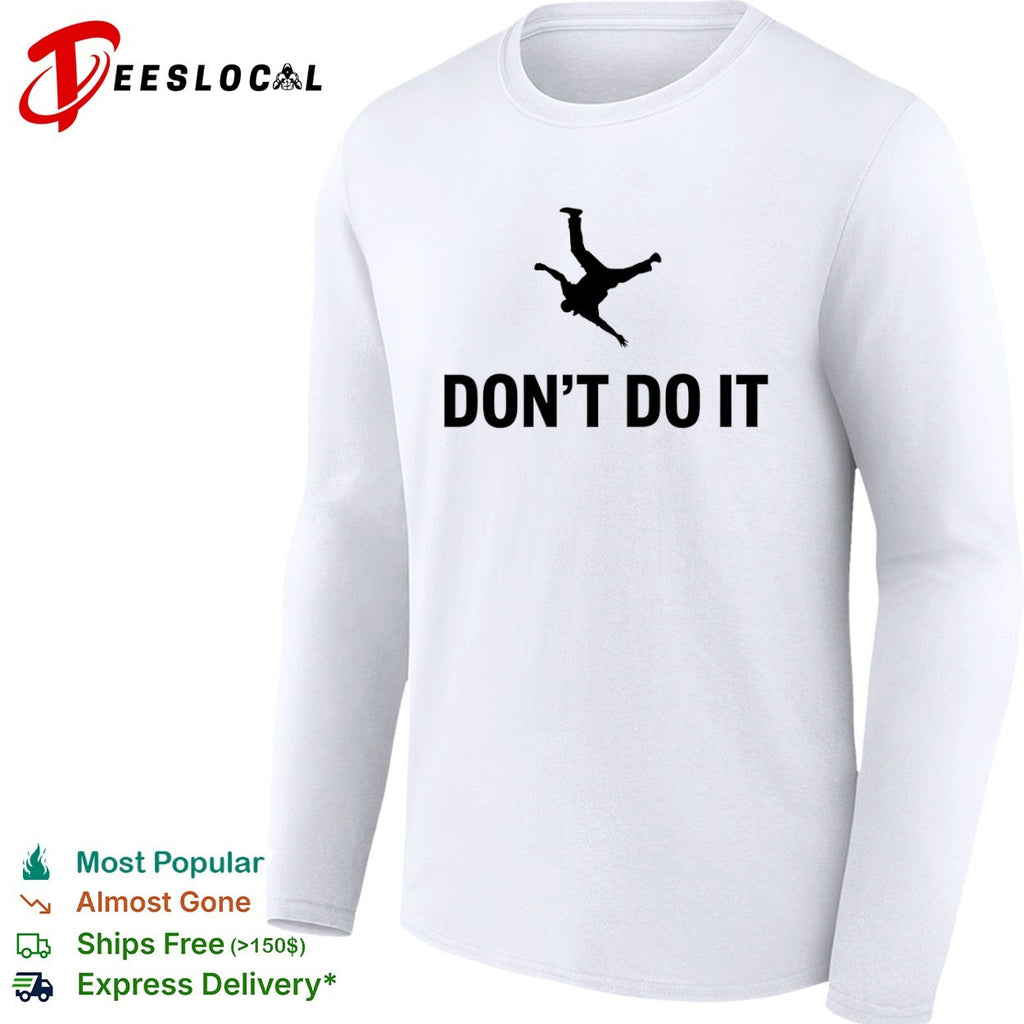 Don’t Do It Falling Man Silhouette minimalist shirt