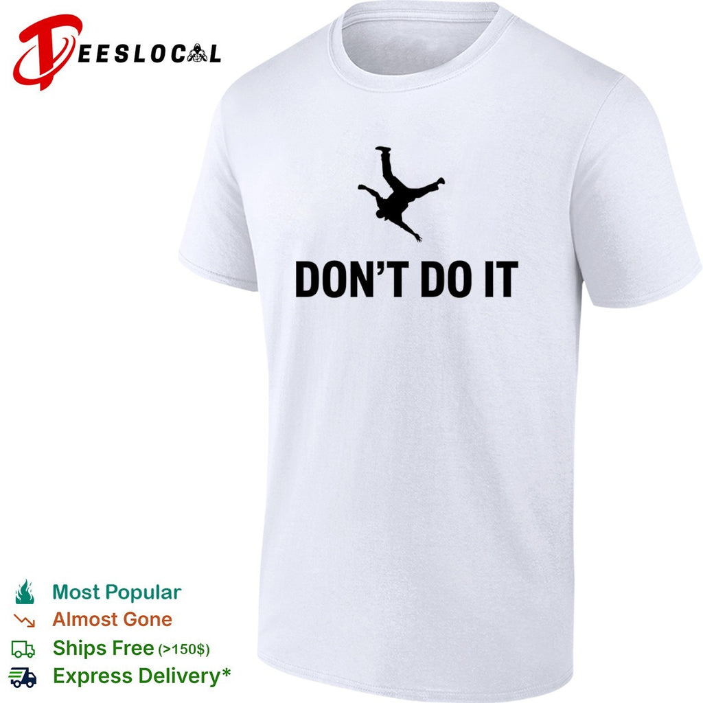 Don’t Do It Falling Man Silhouette minimalist shirt