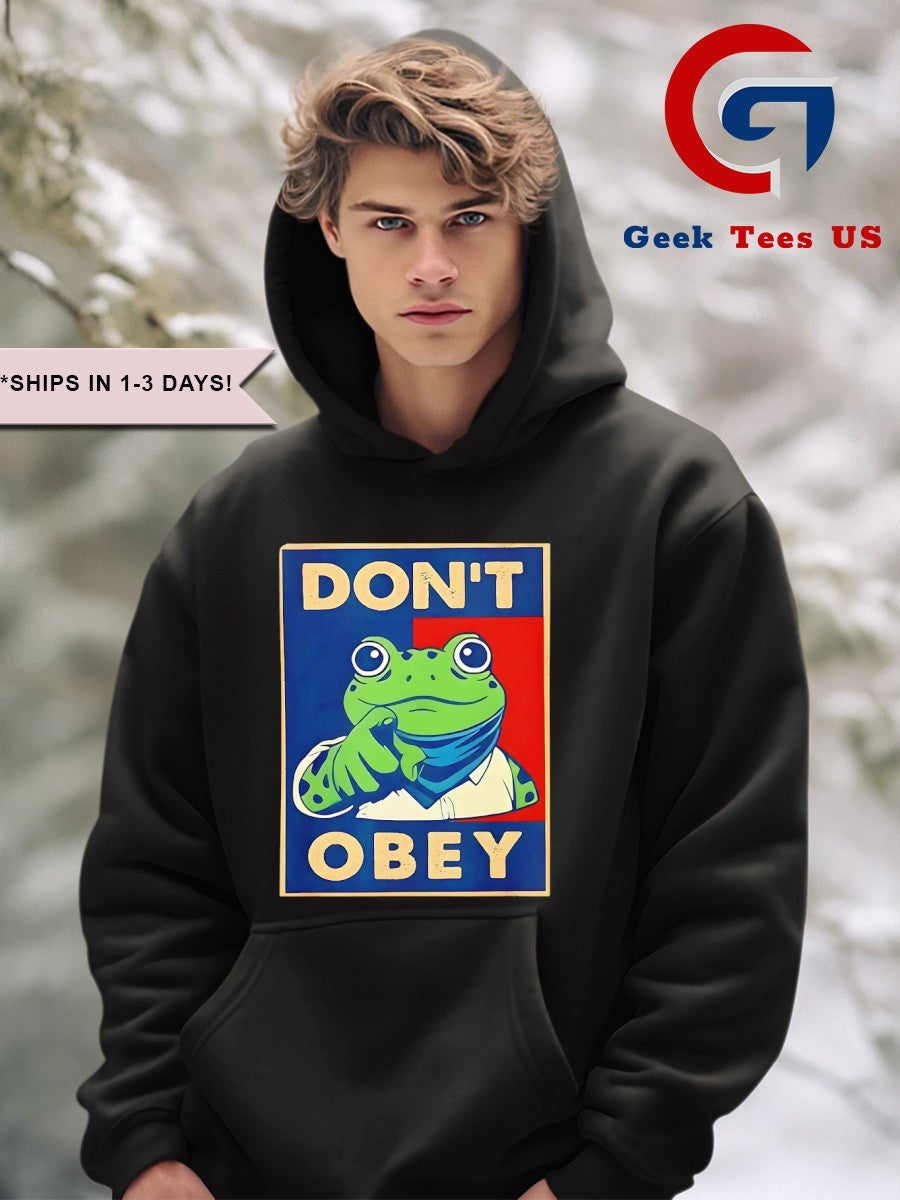 Don’t Obey Frog Portland Frog Protest shirt