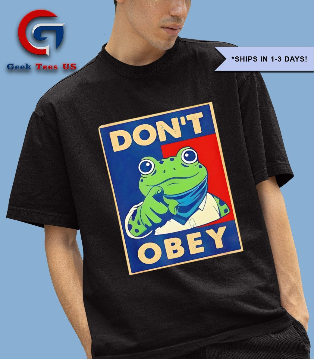 Don’t Obey Frog Portland Frog Protest shirt