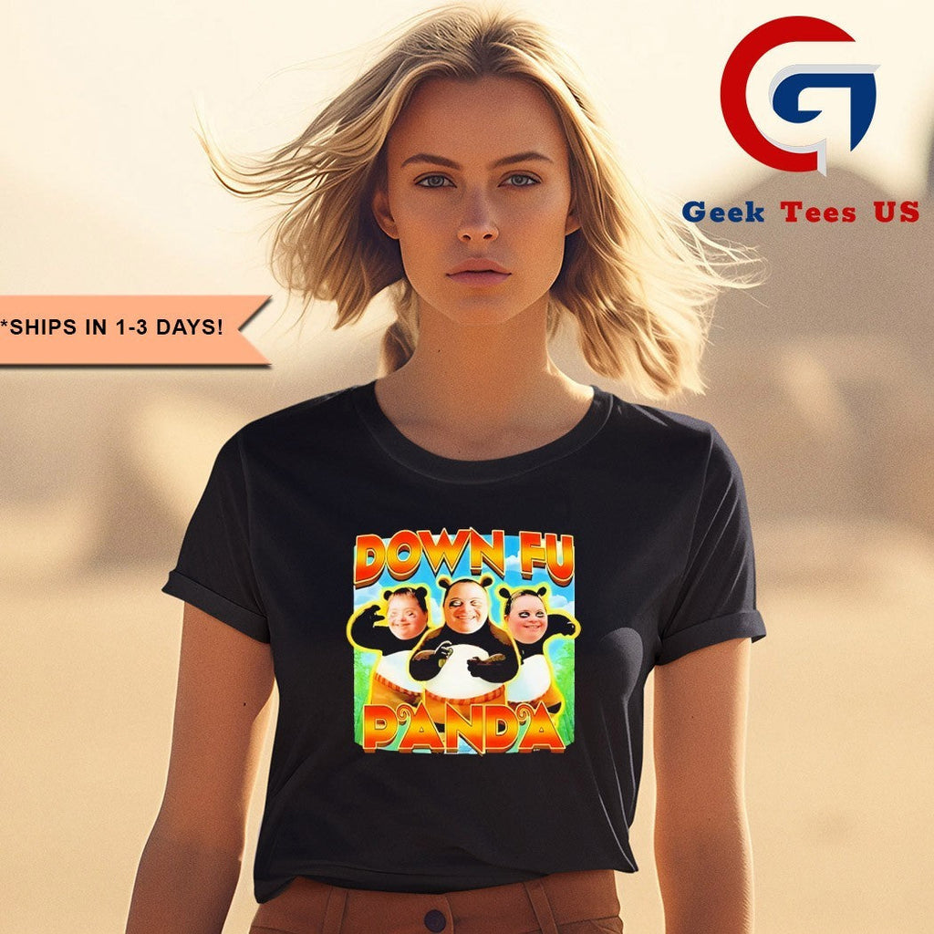 Down Kung Fu Panda graphic T-shirt