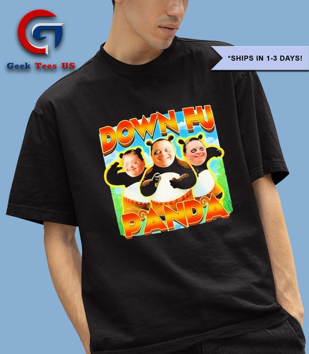 Down Kung Fu Panda graphic T-shirt
