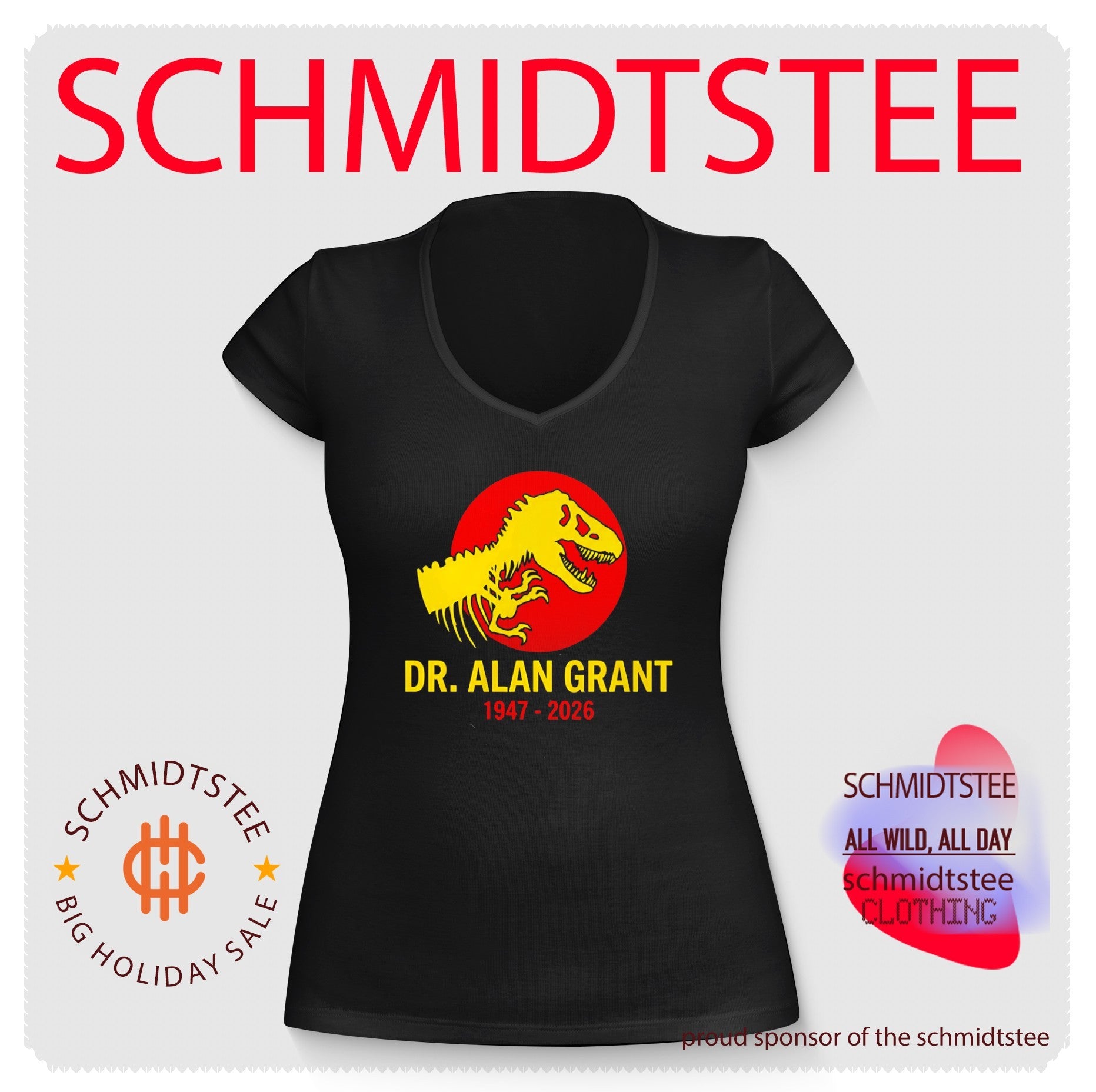 Dr Alan Grant Tribute Sam Neill Memorial shirt
