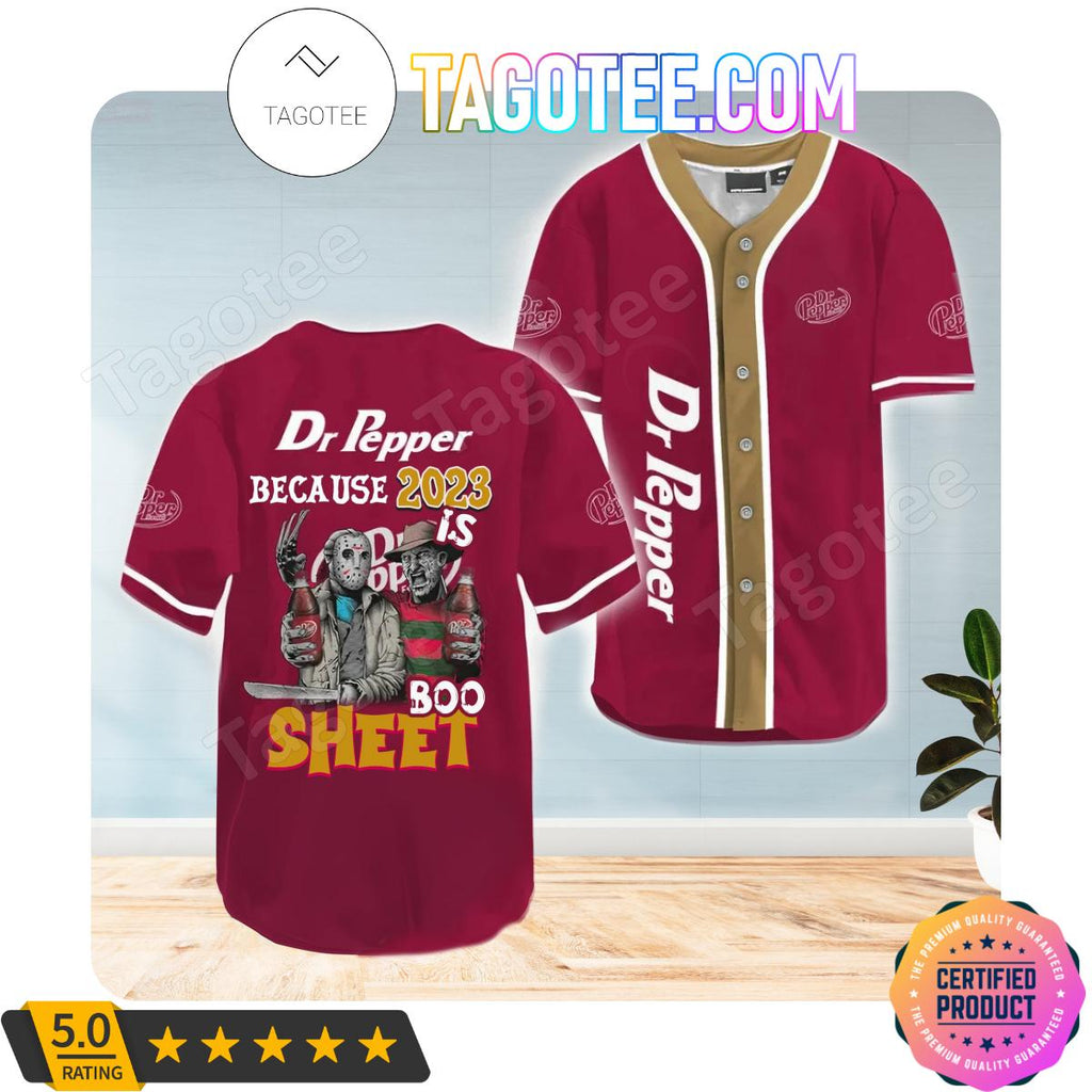 Dr Pepper Freddy And Jason 2023 Boo Sheet Jerseys