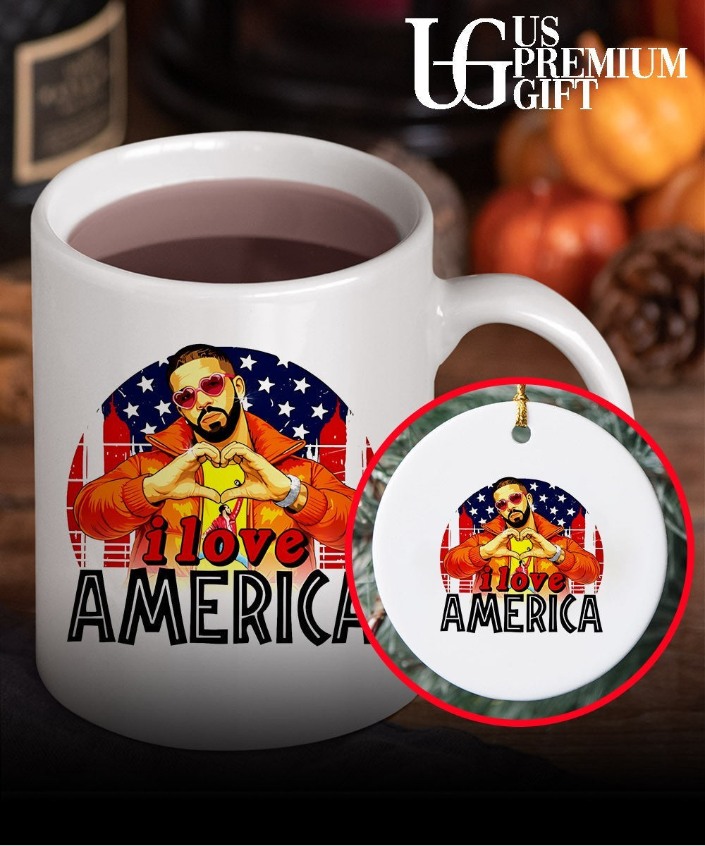 Drake I love America flag shirt