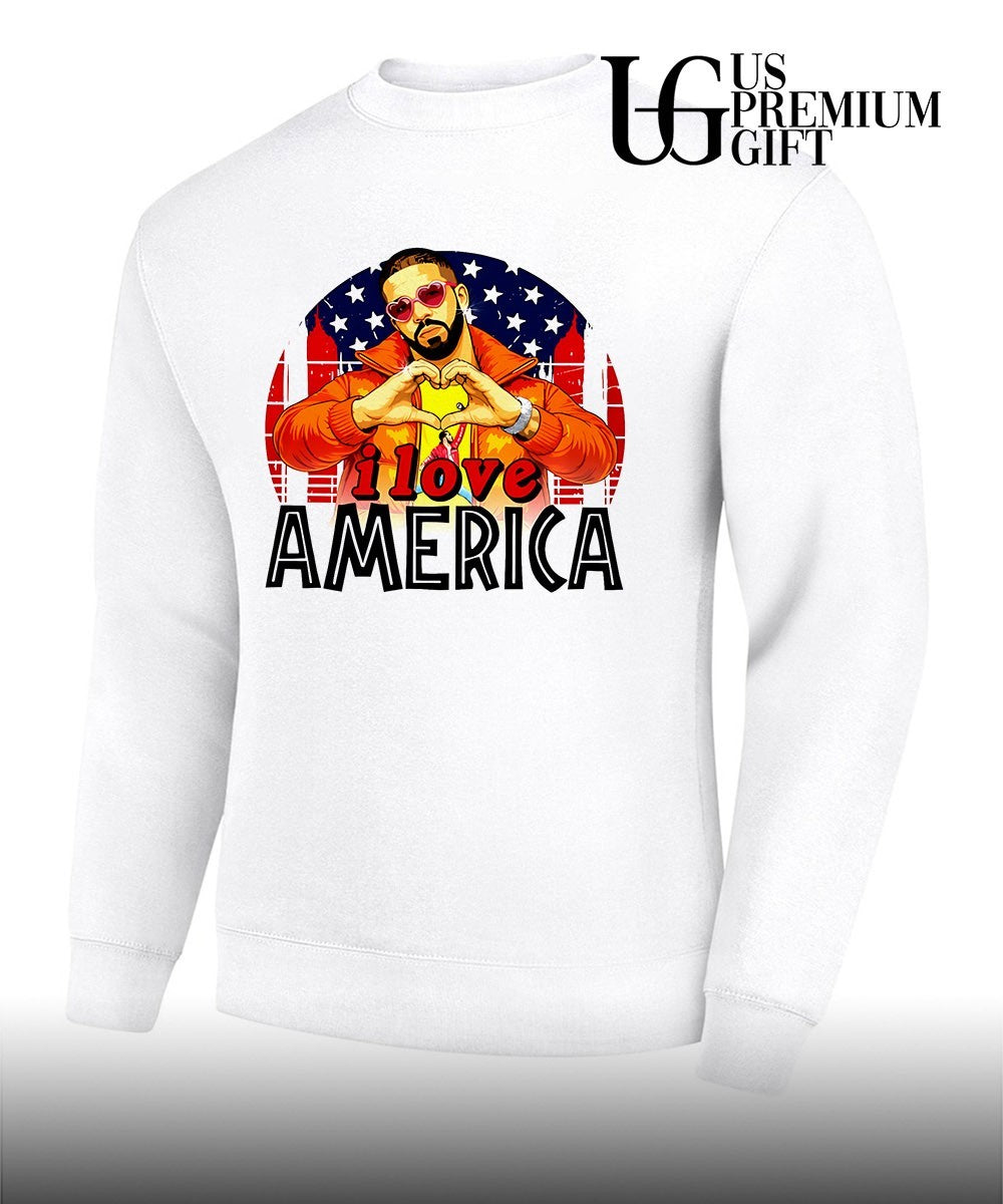 Drake I love America flag shirt