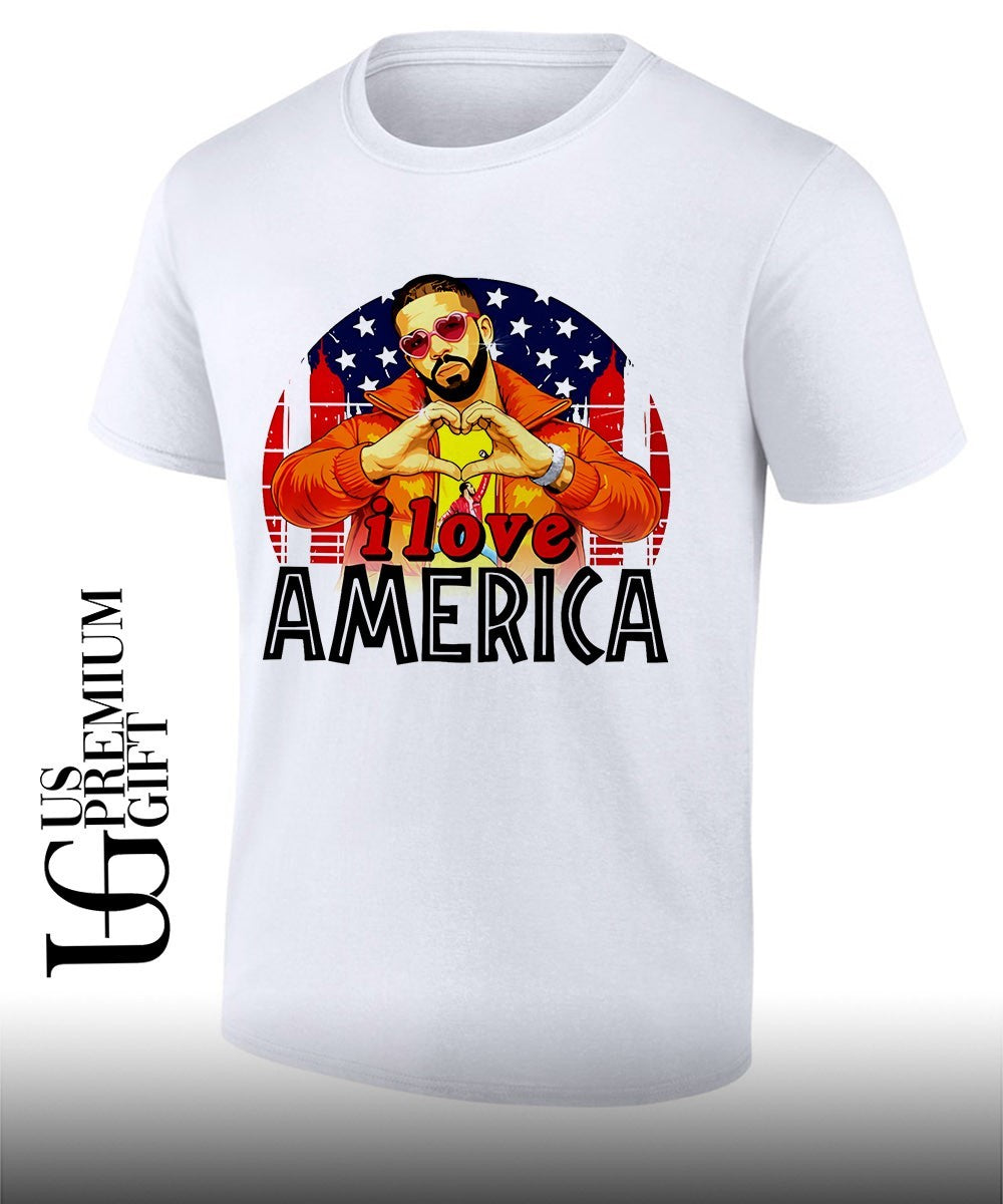 Drake I love America flag shirt