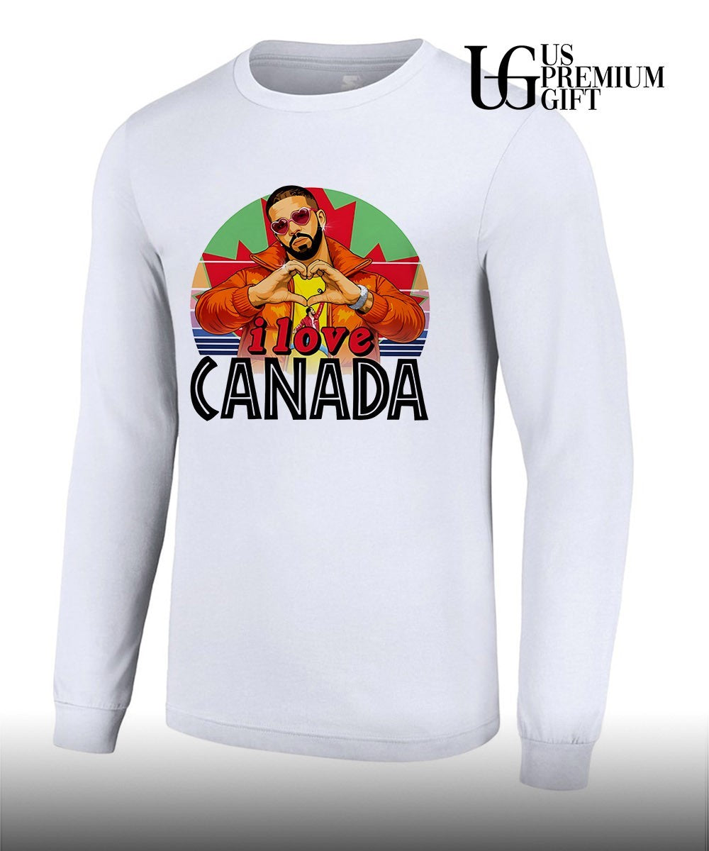 Drake I love Canada flag shirt