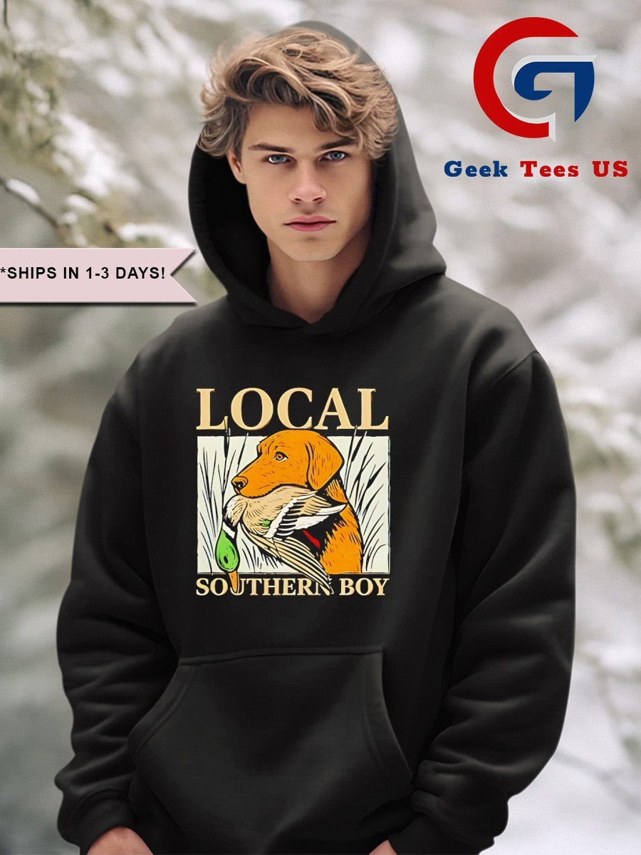 Duck hunting labrador retriever local southern boy shirt