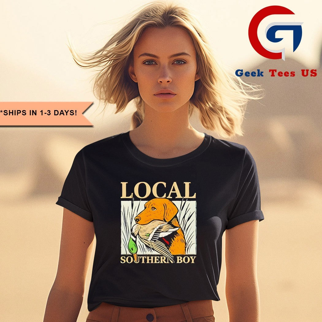 Duck hunting labrador retriever local southern boy shirt