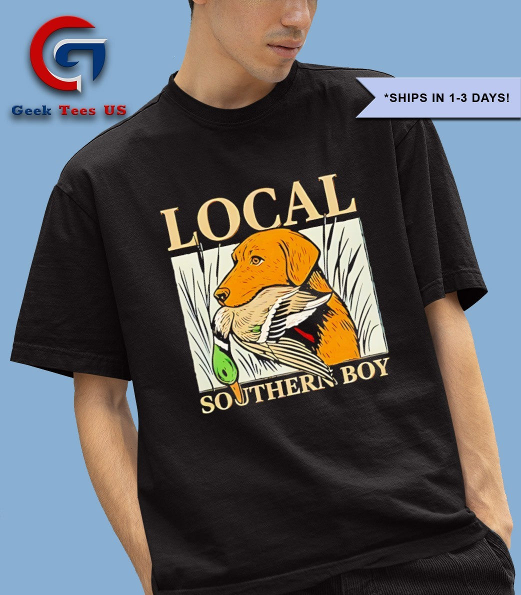 Duck hunting labrador retriever local southern boy shirt