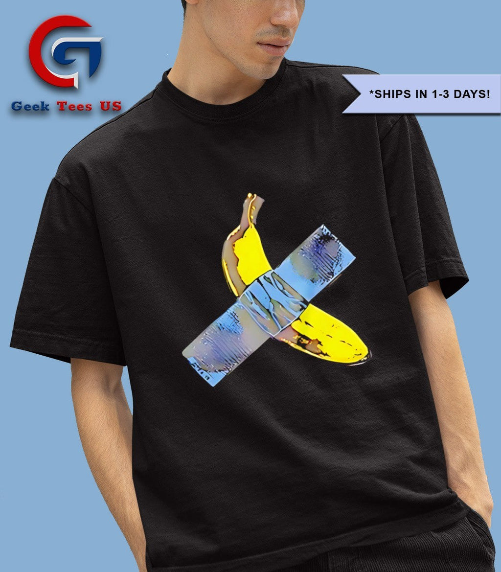 Duct taped banana shirt