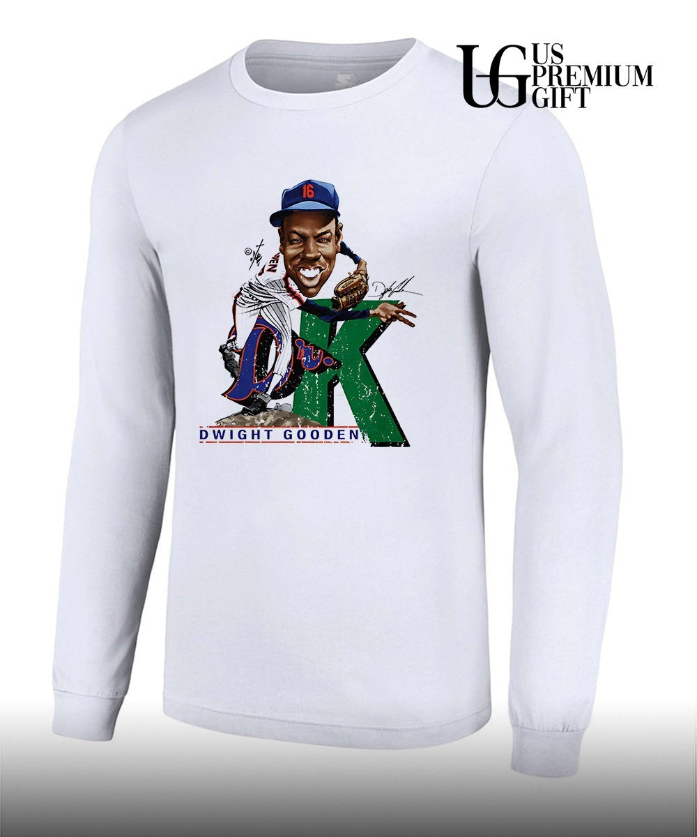 Dwight Gooden New York Mets MLB signature caricature shirt