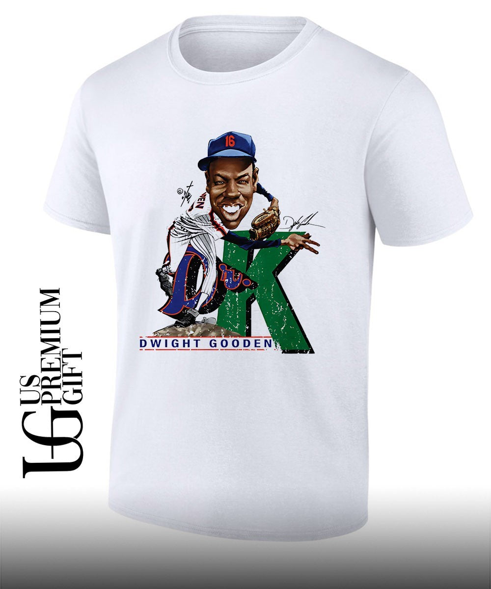 Dwight Gooden New York Mets MLB signature caricature shirt