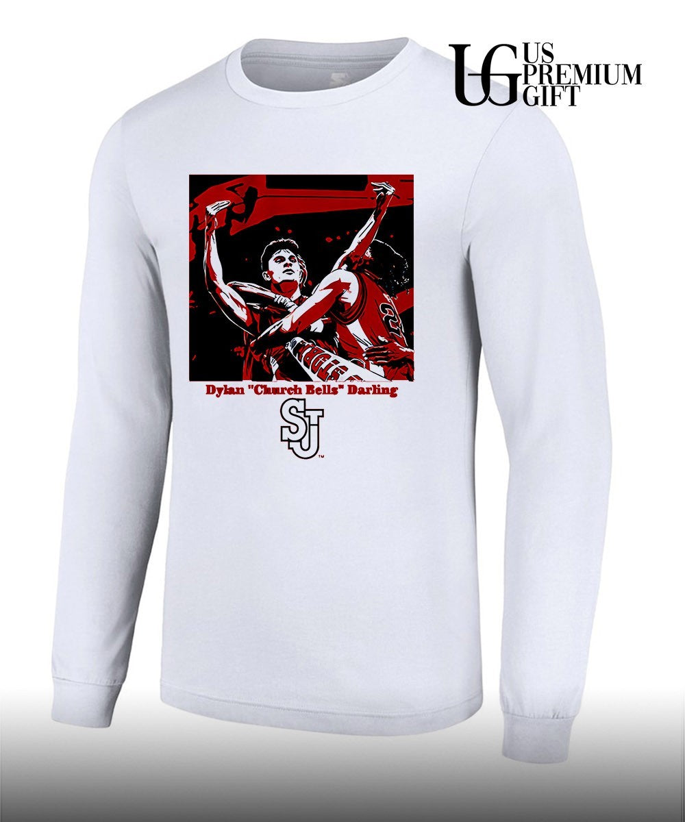 Dylan Church Bells Darling St John’s Red Storm men’s basketball logo shirt