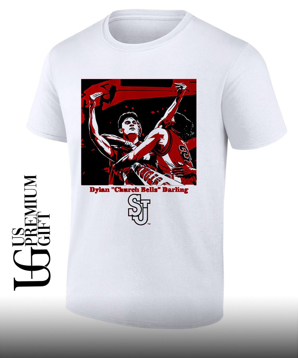 Dylan Church Bells Darling St John’s Red Storm men’s basketball logo shirt