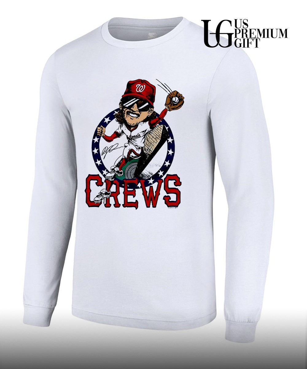 Dylan Crews Washington Nationals baseball caricature signature shirt