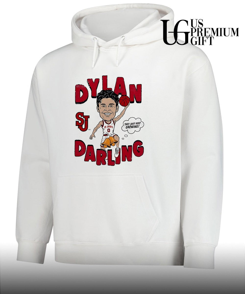 Dylan Darling St. John’s Red Storm NBA caricature comic shirt