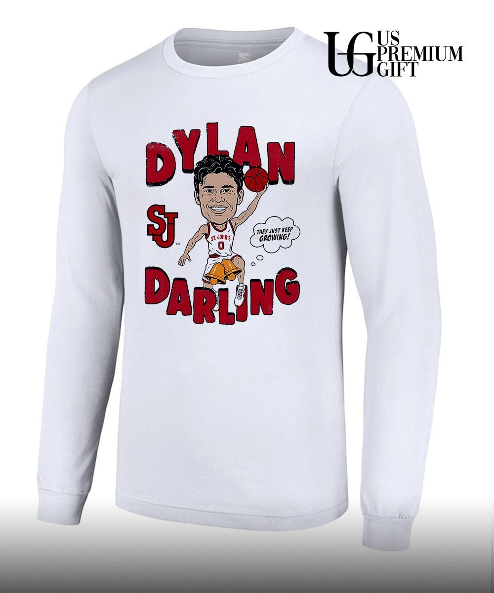 Dylan Darling St. John’s Red Storm NBA caricature comic shirt
