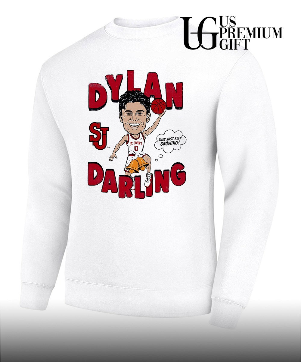 Dylan Darling St. John’s Red Storm NBA caricature comic shirt