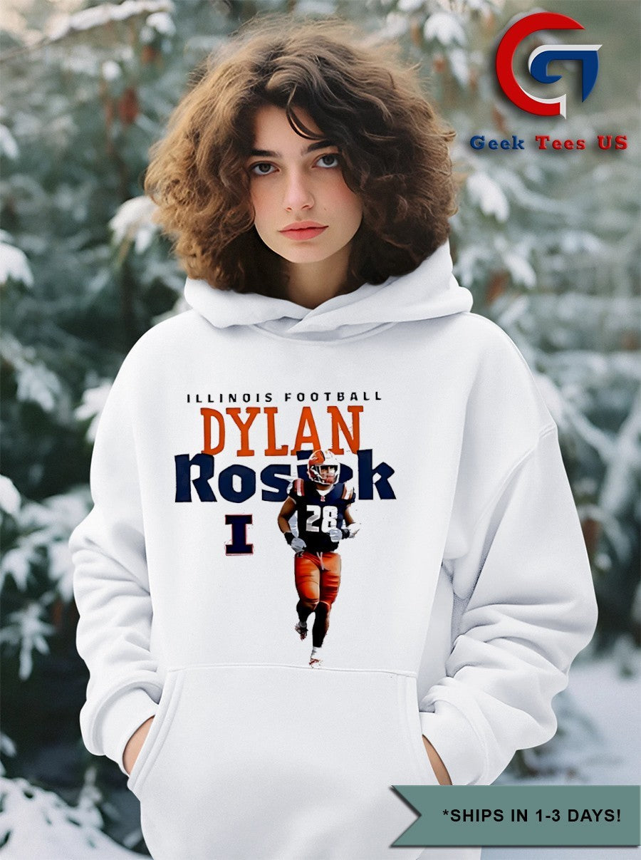 Dylan Rosiek Illinois Fighting Illini football graphic shirt