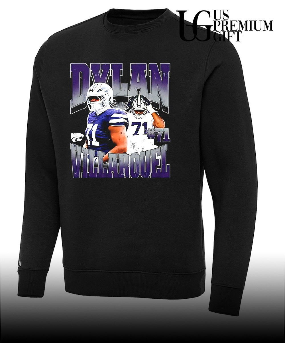 Dylan Villarouel Kansas State Wildcats football graphic shirt