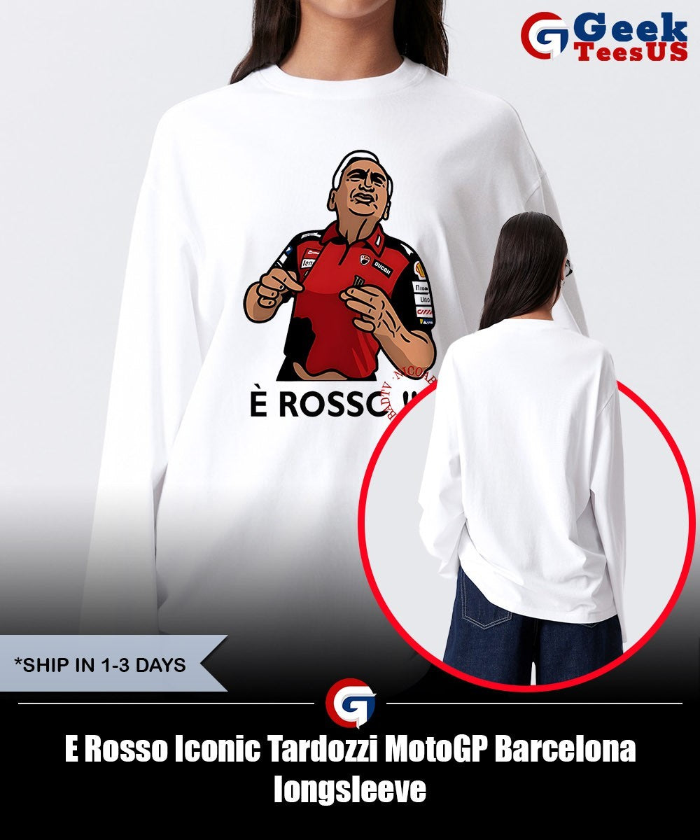 E Rosso Iconic Tardozzi MotoGP Barcelona shirt