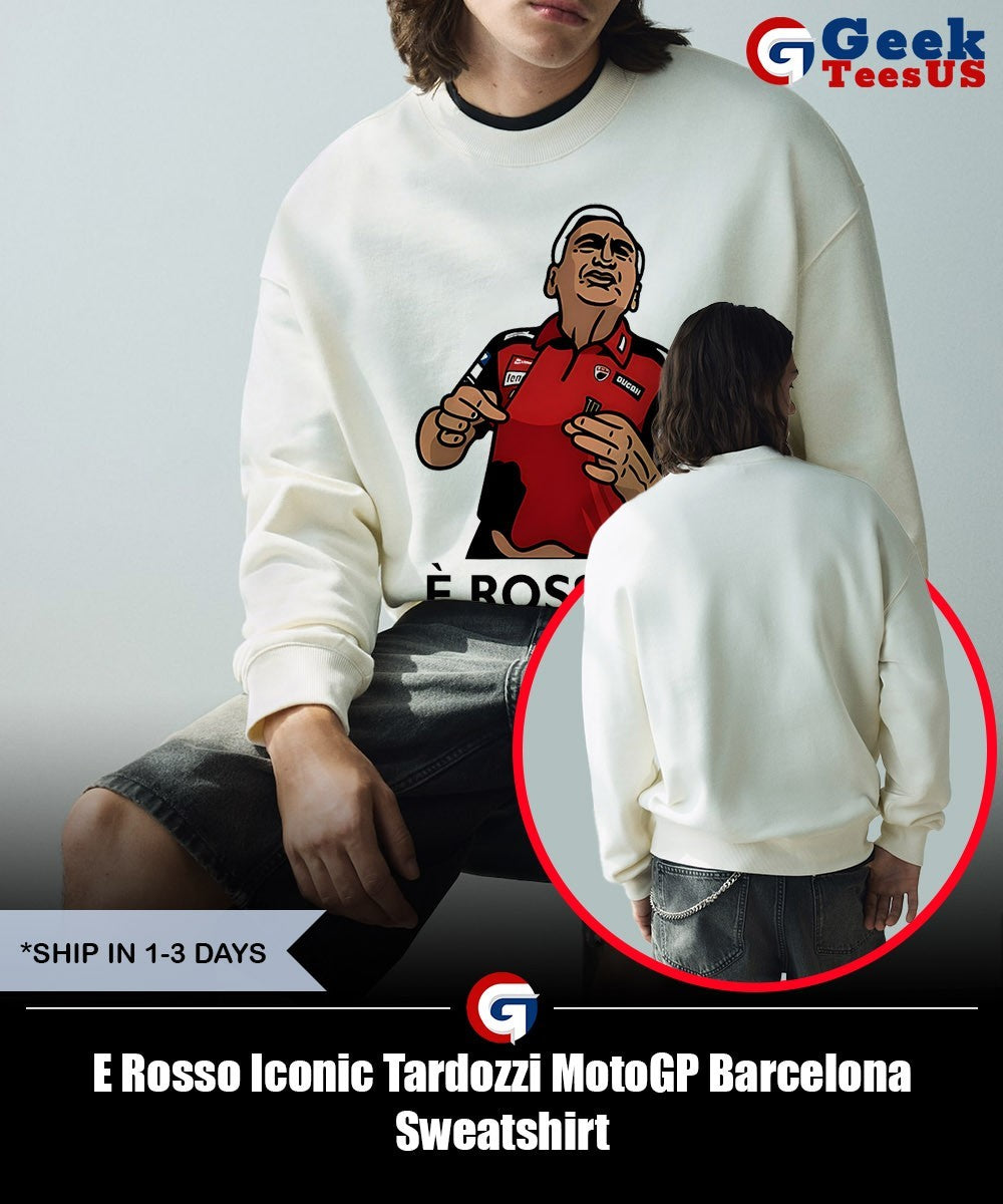 E Rosso Iconic Tardozzi MotoGP Barcelona shirt