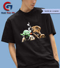 E.T. lights a cigarette for Yoda shirt