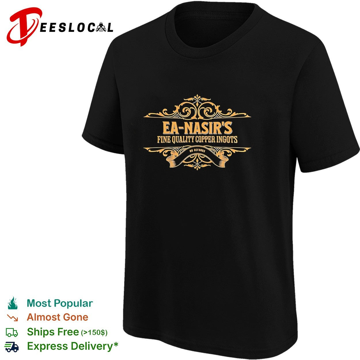 Ea Nasir’s fine quality copper ingots no refunds ancient vintage emblem shirt