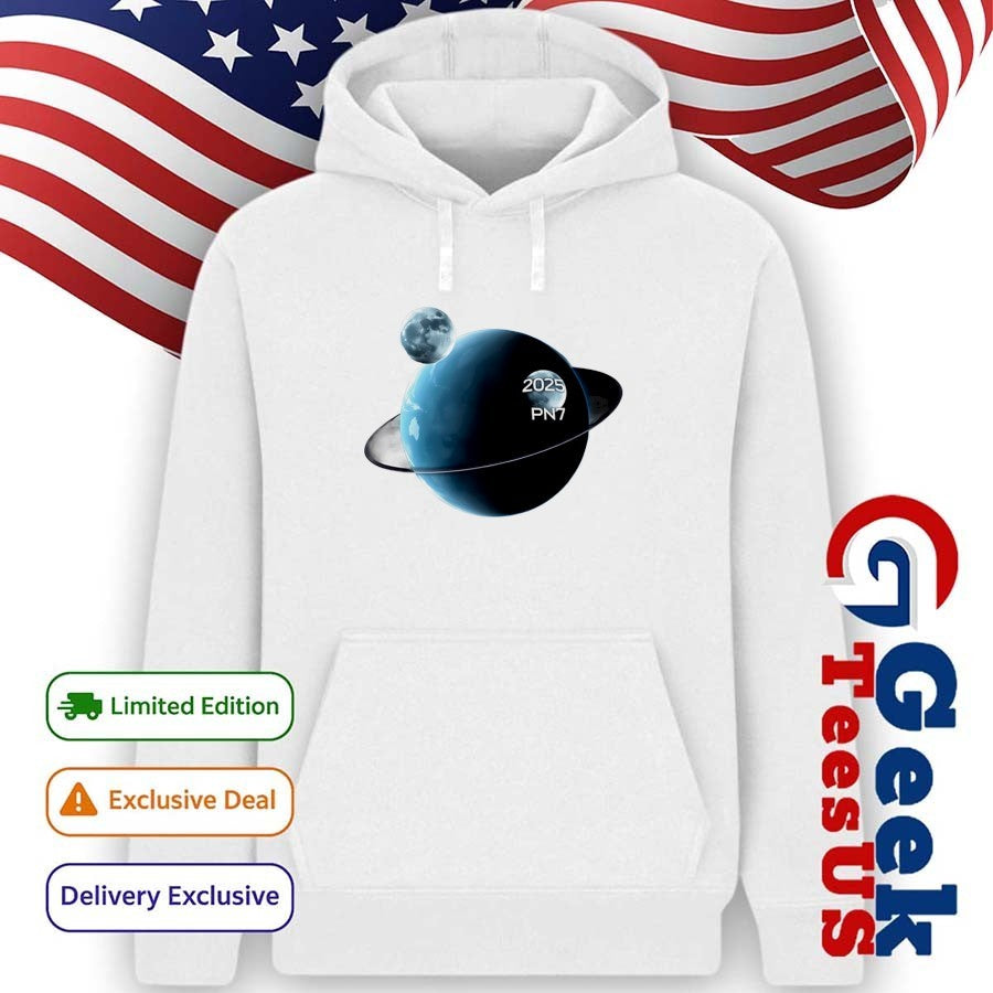 Earth with two Moons 2025 PN7 Asteroid shirt