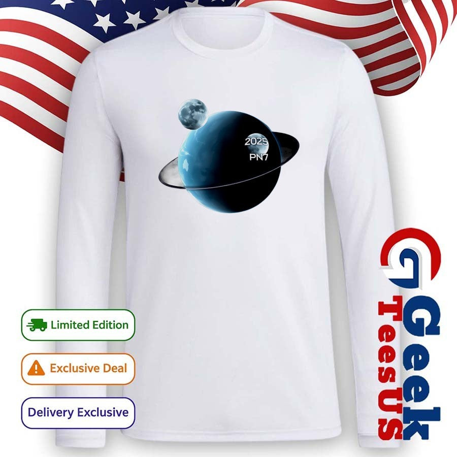 Earth with two Moons 2025 PN7 Asteroid shirt
