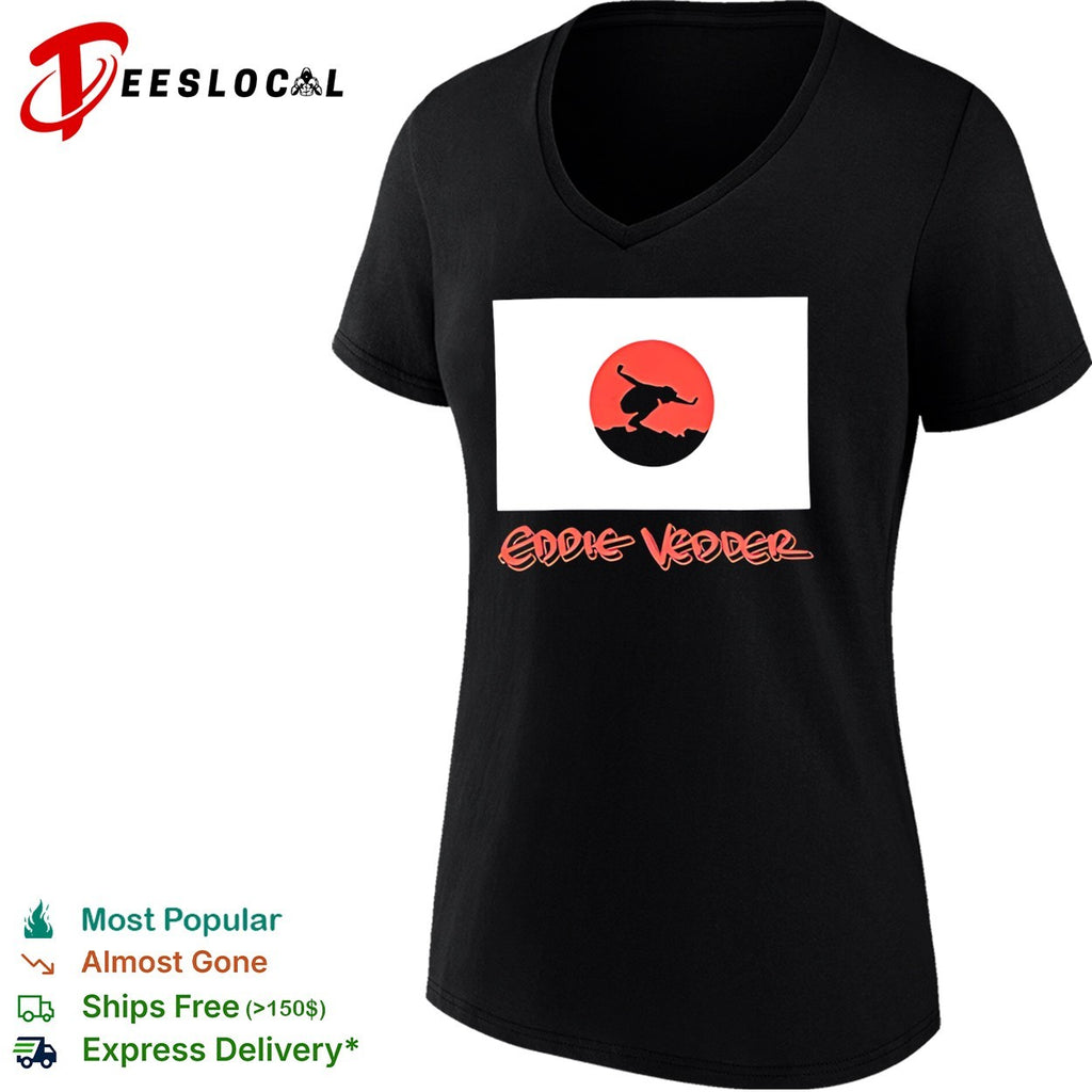 Eddie Vedder Japan rising sun flag shirt