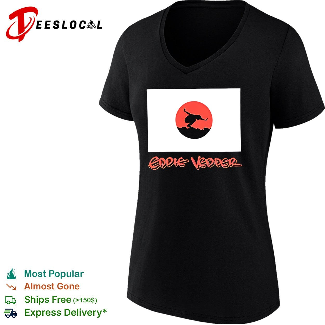 Eddie Vedder Japan rising sun flag shirt