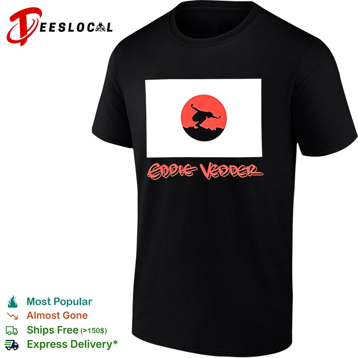 Eddie Vedder Japan rising sun flag shirt