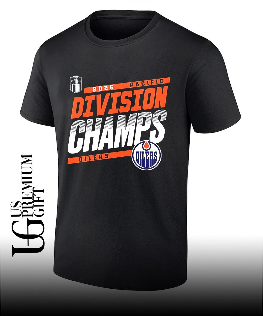 Edmonton Oilers hockey 2026 Pacific Division Champions shirt