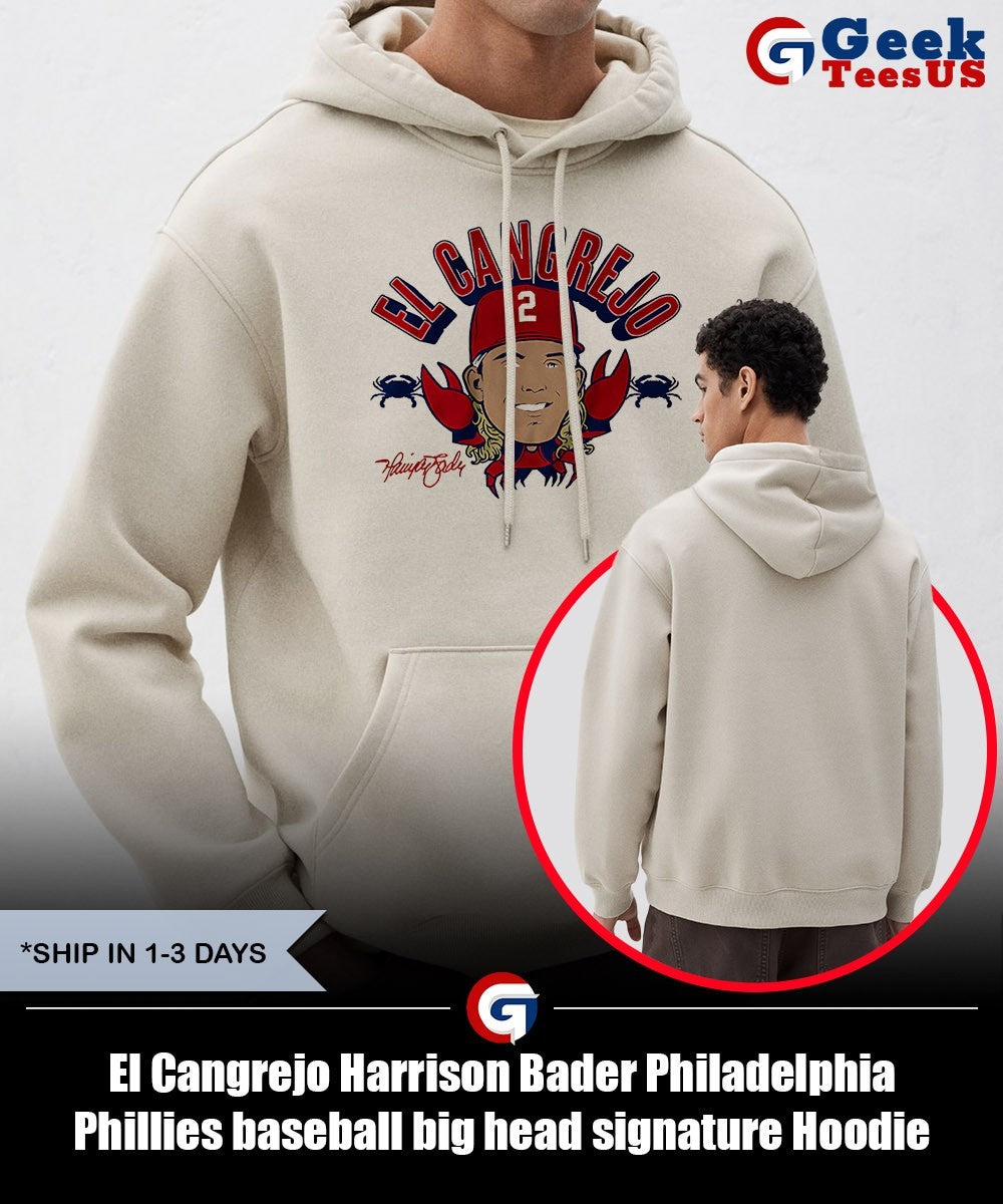 El Cangrejo Harrison Bader Philadelphia Phillies baseball big head signature shirt