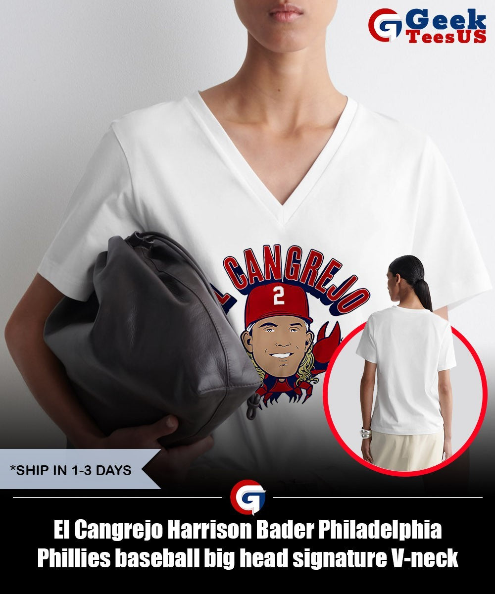 El Cangrejo Harrison Bader Philadelphia Phillies baseball big head signature shirt