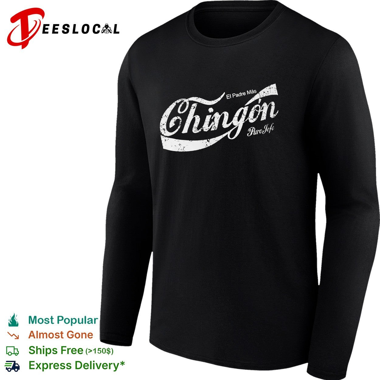 El Padre Mas Chingon Puro Jefe Coca parody logo shirt
