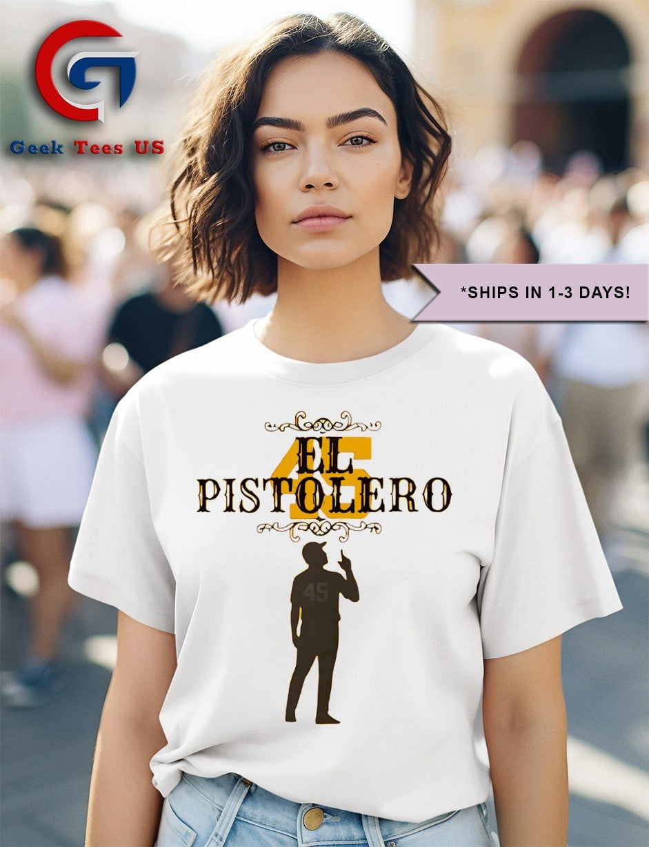 El Pistolero 45 Quinn Priester Milwaukee Brewers shirt