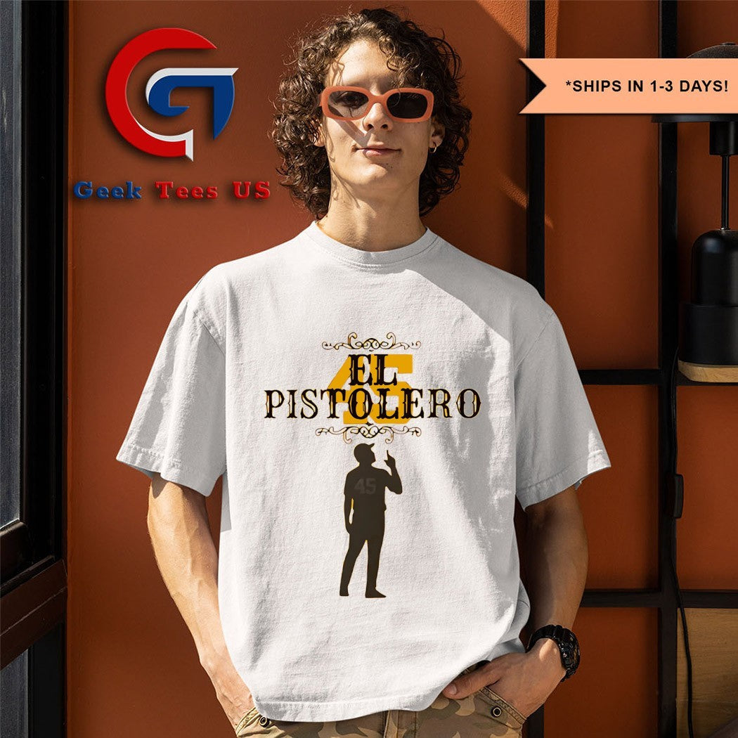 El Pistolero 45 Quinn Priester Milwaukee Brewers shirt