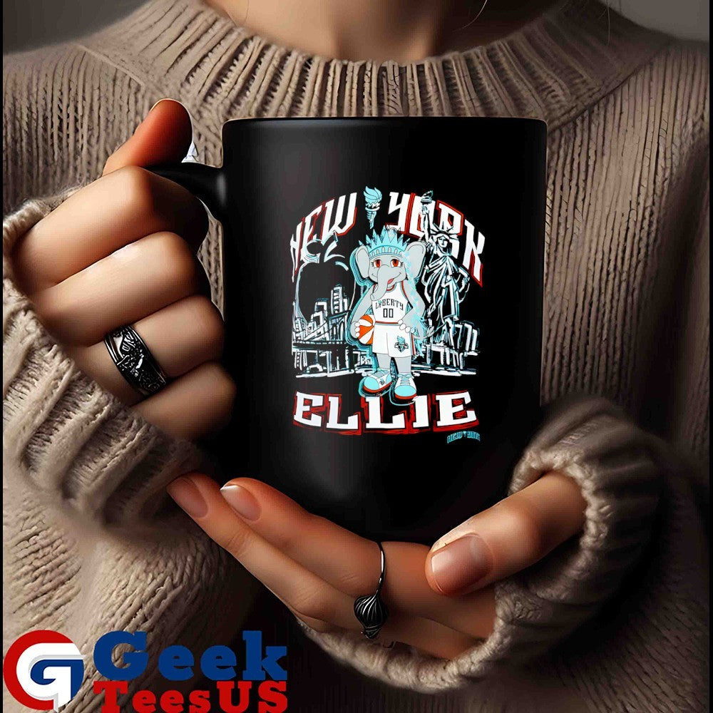 Ellie the Elephant New York Liberty WNBA Skyline City 2025 shirt